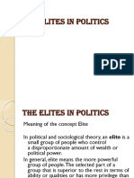 The Elites of Politics