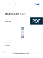 Rodamiento 6404: Informe Cinta