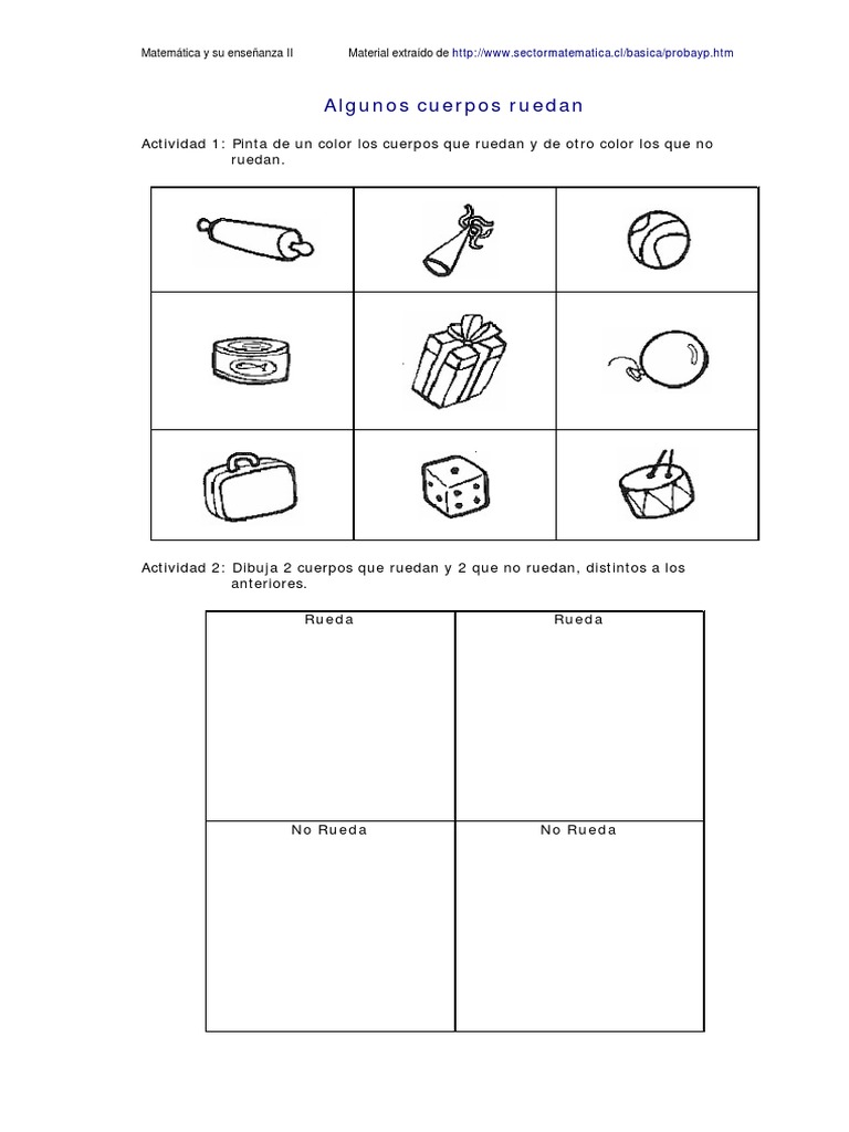 Cuerpos Geométricos: Actividades para Niños | PDF