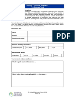 Oxford Teachers' Academy Pre-Course Task