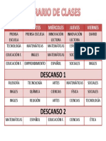 Horario de Clases