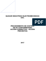 Procedim No Conformidades Acción Correctiv y Preventiv 