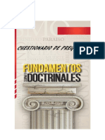 Cuestionario de Preguntas Fundamentos Doctrinales I Parte