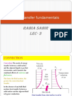 Heat Transfer Fundamentals: Rabia Sabir Lec-3