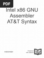 Intel x86 Assembly GCC