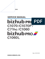 Konica Minolta Bizhub PRESS C1070 C1070P C71hc C1060 Bizhub PRO C1060L Service Manual