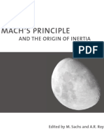 M. Sachs, A.R. Roy Mach's Principle and The Origin of Inertia