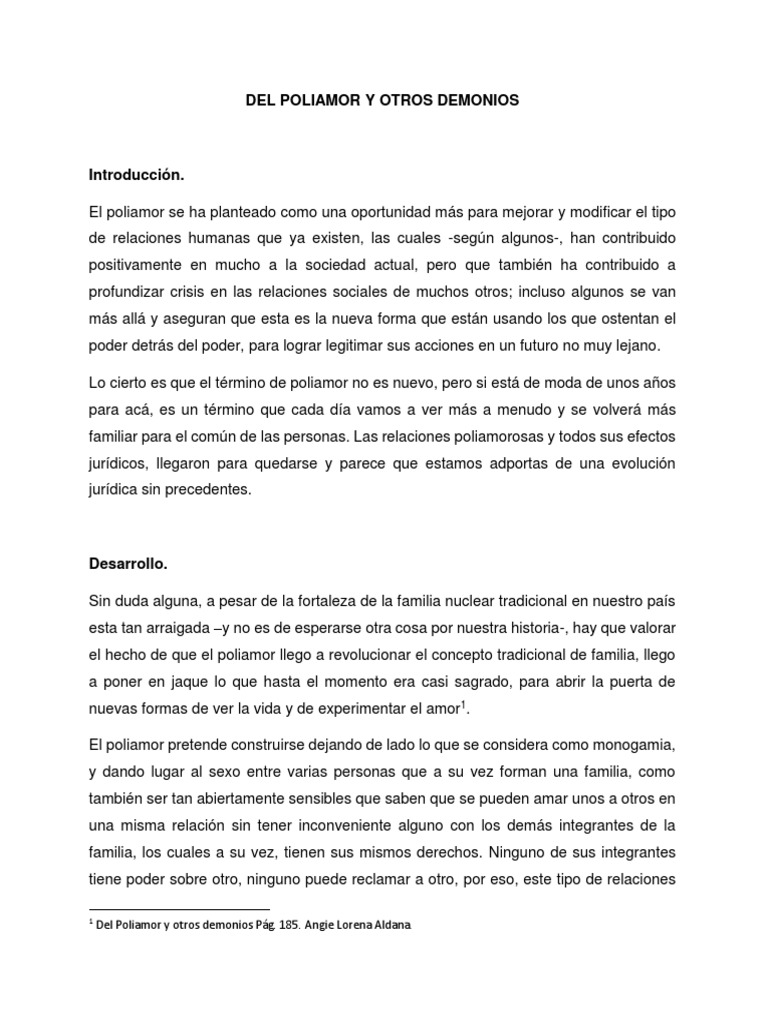 Tipos de relaciones poliamorosas | PDF | Poliamor | Familia