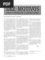 Dez Motivos Para Conhecer o Espiritismo