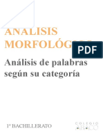 Análisis morfológico 1ºBTO