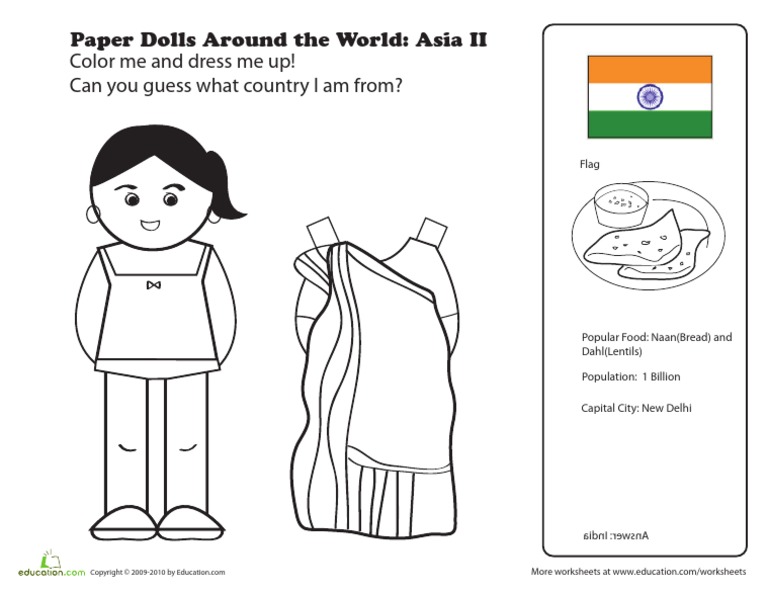 paper dolls around the world