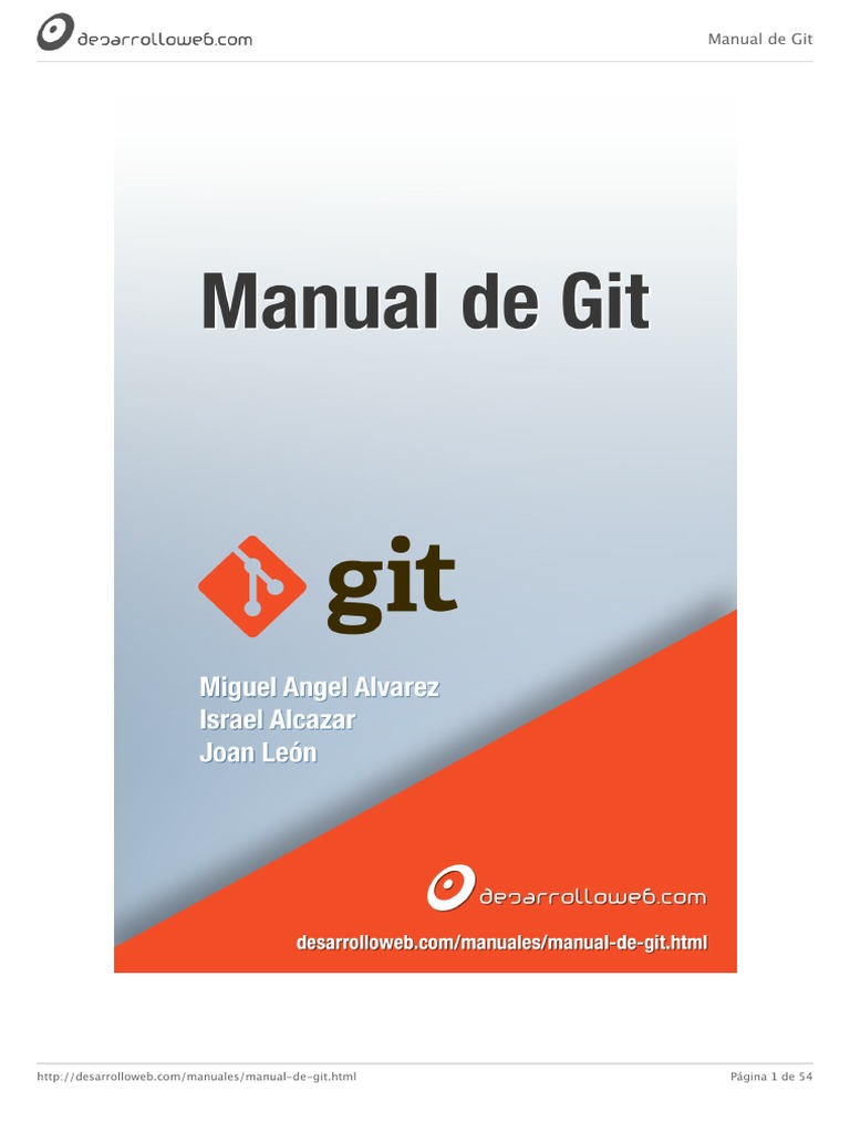 Manual de Git | PDF | Control de versiones | Sistema operativo