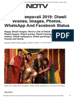 Happy Deepavali 2019: Diwali Wishes, Images, Photos, Whatsapp and Facebook Status