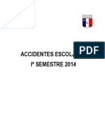 Accidentes Escolares i Semestre 2014