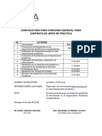 Convocatoria Concurso Especial Jefes de Practica 1