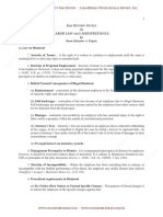Bar Review Notes in Labor Law and Jurisprudence E/ $/Dzrq'Lvplvvdo