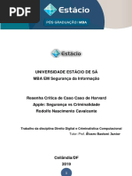 Resenha Crítica de Caso Apple - Rodolfo Cavalcante Final