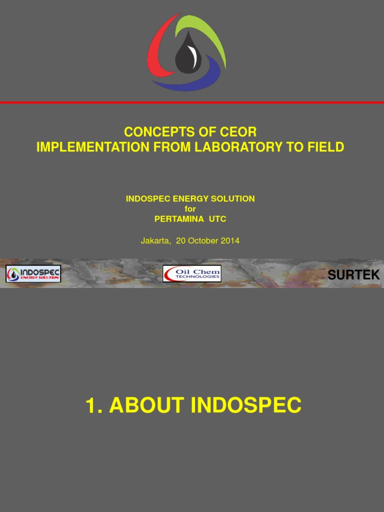 Concepts of Ceor Implementation From Laboratory To Field: Surtek | PDF ...