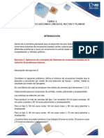 Sistemas de Ecuaciones Lineales, Rectas y Planos