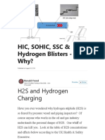 HIC Hydrogen Induced Cracking and Sulfide - Stress - Cracking