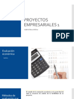 Evaluación económica de proyectos empresariales