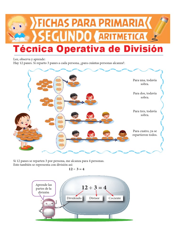Técnica Operativa de División para Segundo de Primaria | PDF | División ...