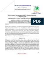 Physico-Chemical and Adsorption Studies of Activated Carbon From Agricultural Wastes