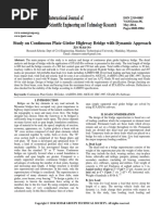 Continous Plate Girder Highway Bridge With Dynamic Aproach (AASHTO)