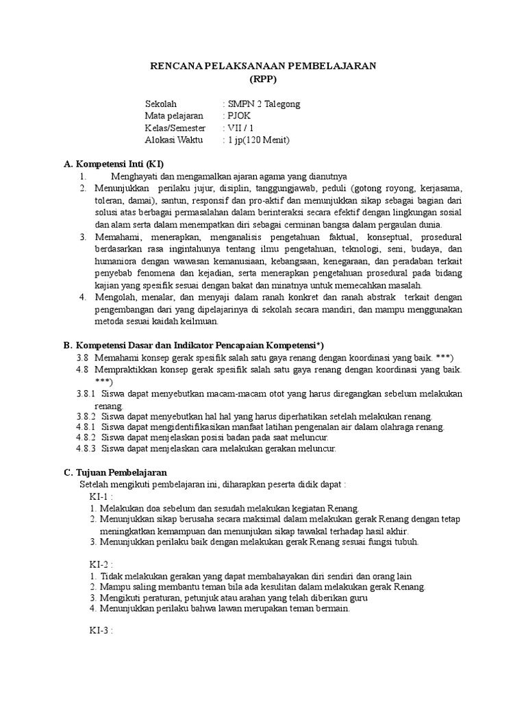 Rpp O Renang