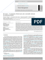 Pie Waste - A Component of Food Waste and A Renewable Substrate For Producing Ethanol