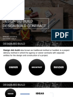 Design Bid Build Design Build Contract: Bringas, Coleen M. Esguerra, Jeizl V