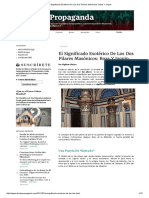 El Significado Esotérico de Los Dos Pilares Masónicos - Boaz Y Jaquin