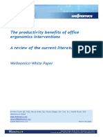 The Productivity Benefits of Office Ergonomics Interventions A Review of The Current Literature