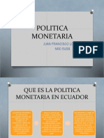 Politica Monetaria