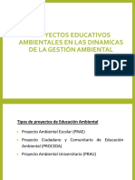 Proyectos Educativos Ambientales