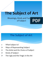 The Subject of Art