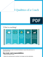 Skills and Qualities of A Coach
