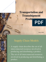 Transportation Assignment and Transshipment Problems