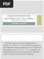 Code Of Ethics For Professional Teachers Pdf Teachers Employment