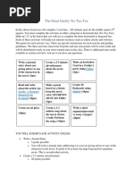 Choice Board-Tic Tac Toe