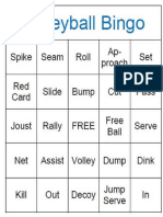 volleyball bingo