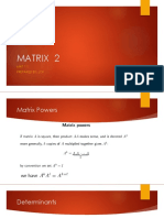 Matrix 2: MAT 111 Prepared By: JCP