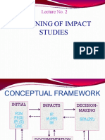 Planning of Impact Studies: Lecture No. 2