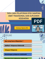 Tata Cara Pelaporan Efek Samping Obat Tradisional Dan Suplemen Kesehatan