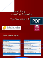 Market Study: Low Cost Incubator: Tiger Teams Project Team