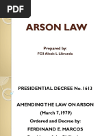 Presidential Decree 1613 Amending The Law of Arson