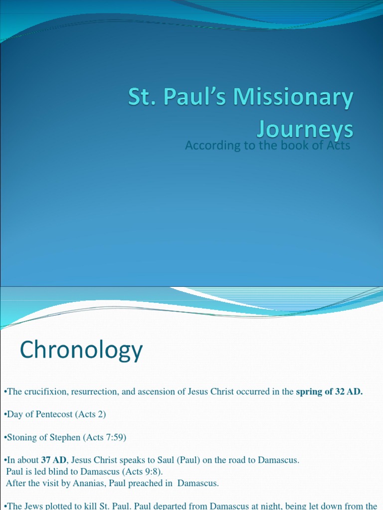 According To The Book of Acts | PDF | Acts Of The Apostles | Paul The ...