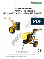 Motosapa Diesel HS 1100A HS 1100B-2 HS 1100AE HS 1100B HS 1100BE