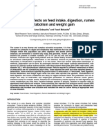 Effects of defaunation on ruminant digestion and performance