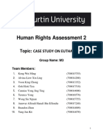 Human Rights Assessment 2: Topic: Case Study On Euthanasia